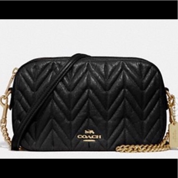 SOLD ⛔️Authentic COACH quilted Leather Crossbody - Picture 5 of 7